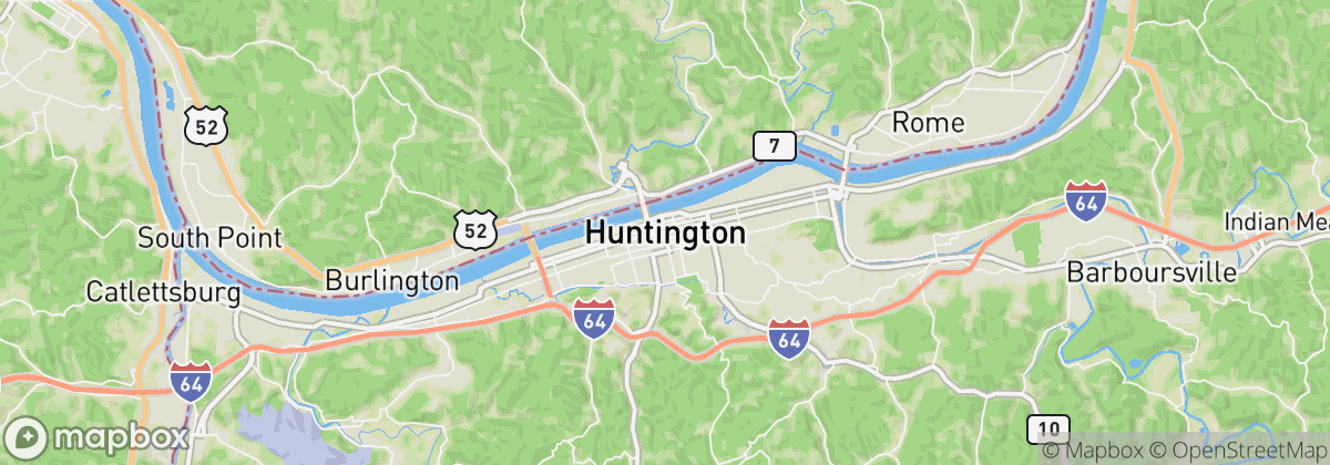 Map: Huntington, WV