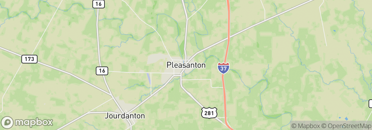 Map: Pleasanton, TX