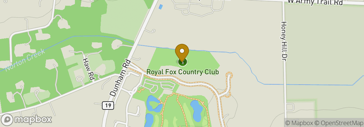 Map location: Royal Fox Country Club