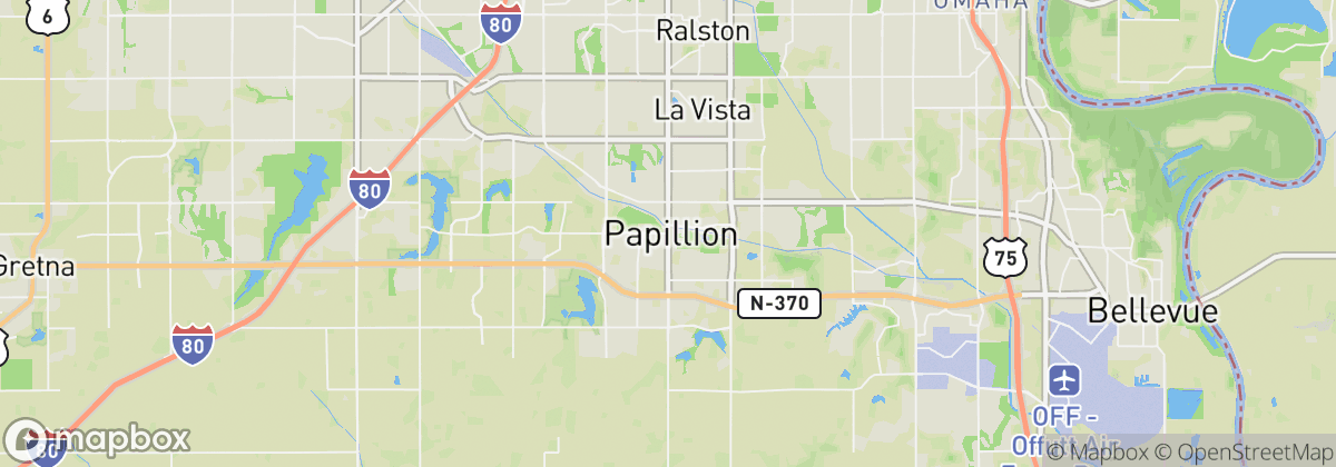 Map: Papillion, NE