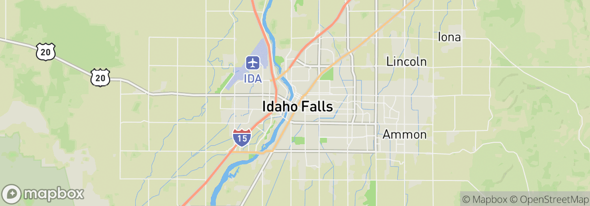 Map: Idaho Falls, ID