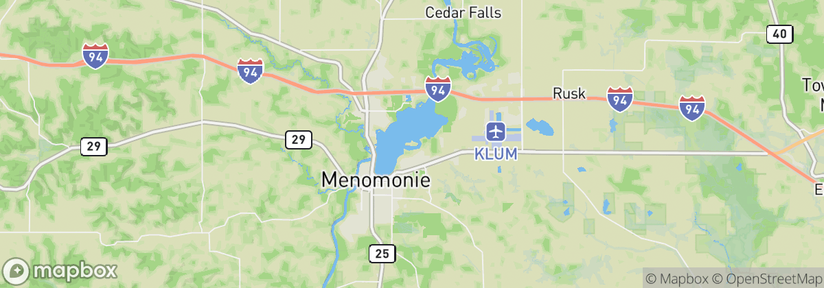 Map: Menomonie, WI