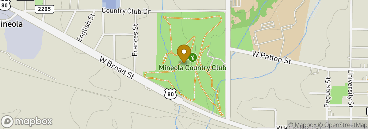 Map location: Mineola Country Club