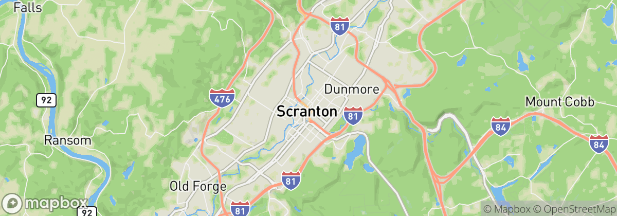 Map: Scranton, PA