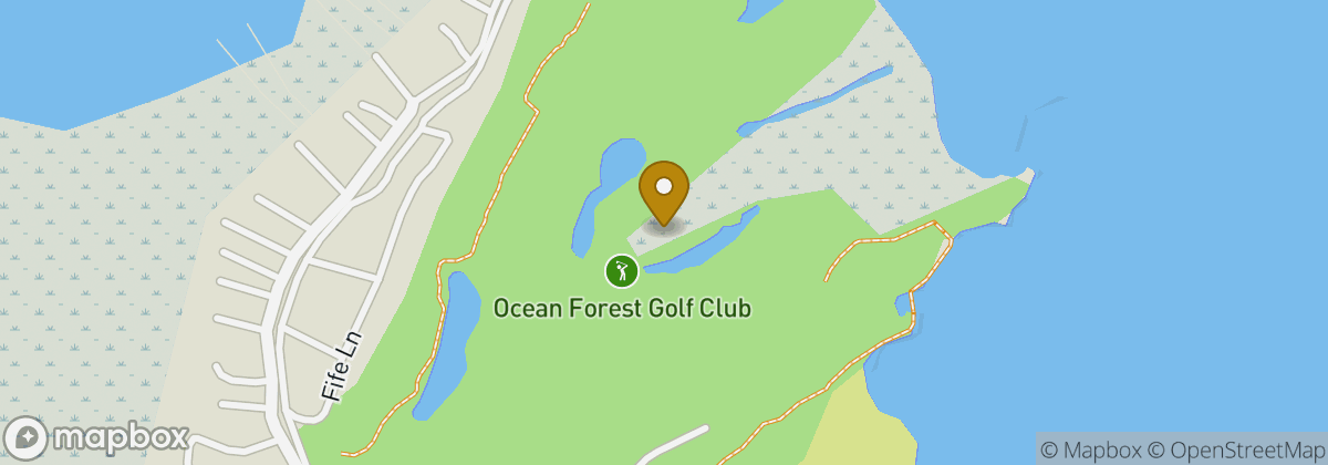 Map location: Ocean Forest Golf Club