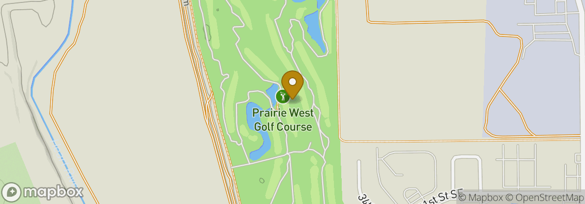 Map location: Prairie West Golf Course
