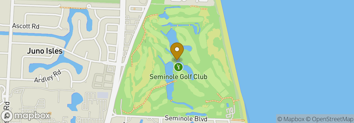 Map location: Seminole Golf Club