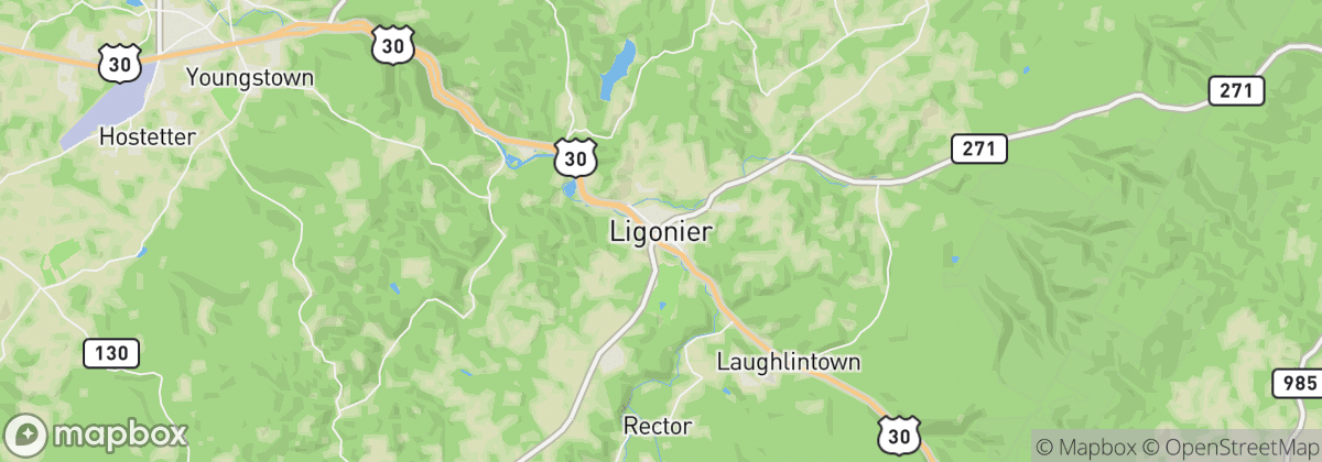 Map: Ligonier, PA