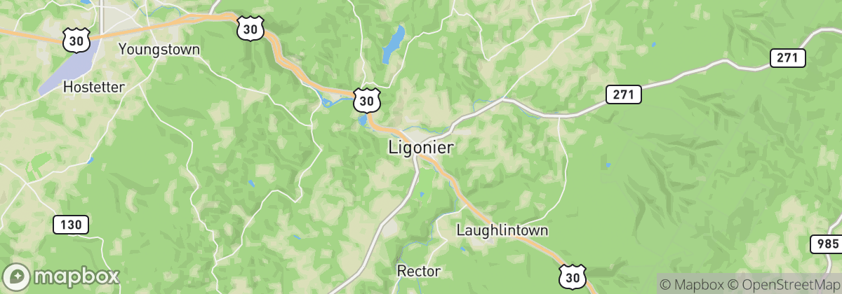 Map: Ligonier, PA
