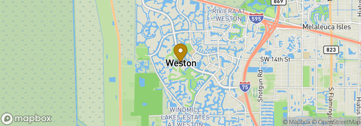 Map location: The Club at Weston Hills