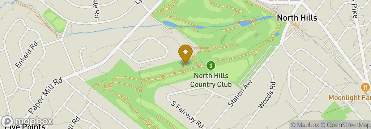 Map location: North Hills Country Club