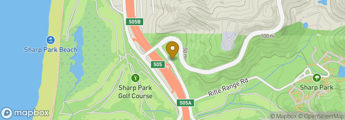 Map location: Sharp Park Golf Course
