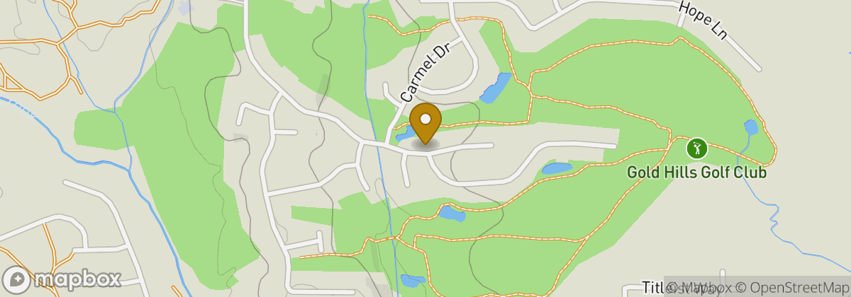 Map location: Gold Hills Golf Club