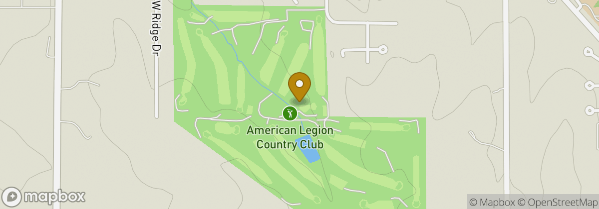 Map location: American Legion Country Club