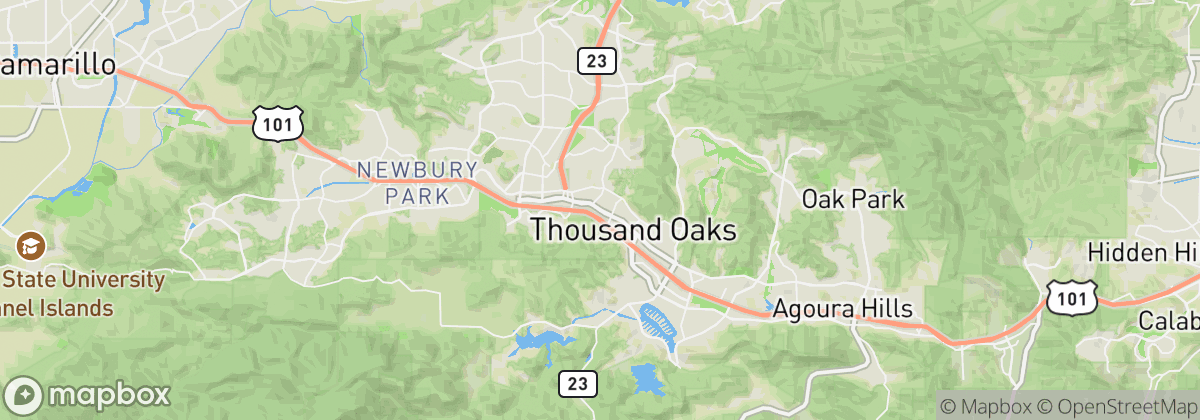 Map: Thousand Oaks, CA