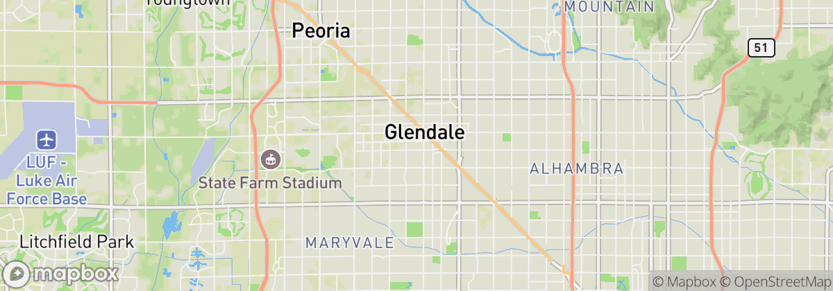 Map: Glendale, AZ
