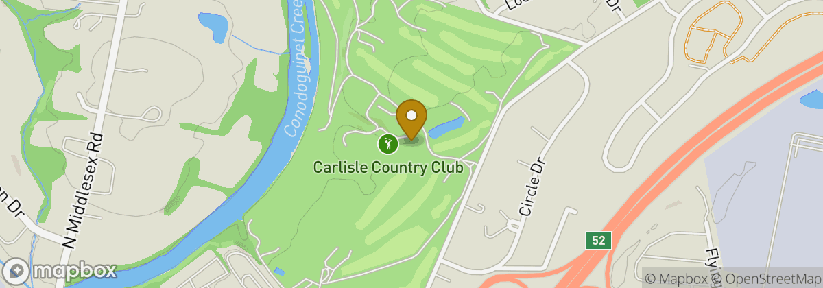 Map location: Carlisle Country Club