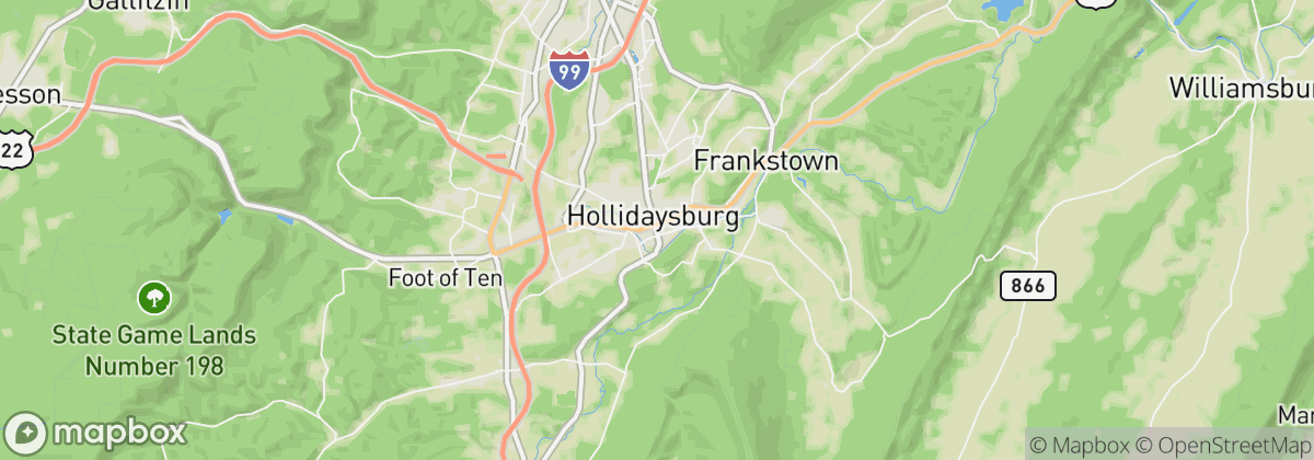 Map: Hollidaysburg, PA