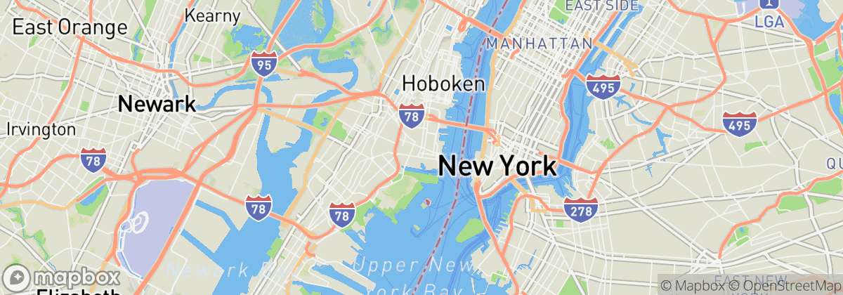 Map: Jersey City, NJ