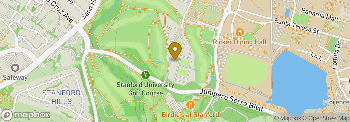 Map location: Stanford University Golf Course