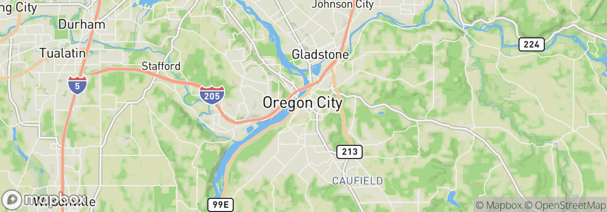 Map: Oregon City, OR