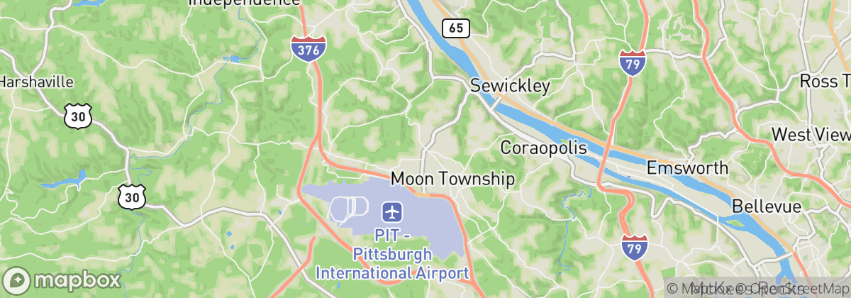 Map: Moon Twp, PA