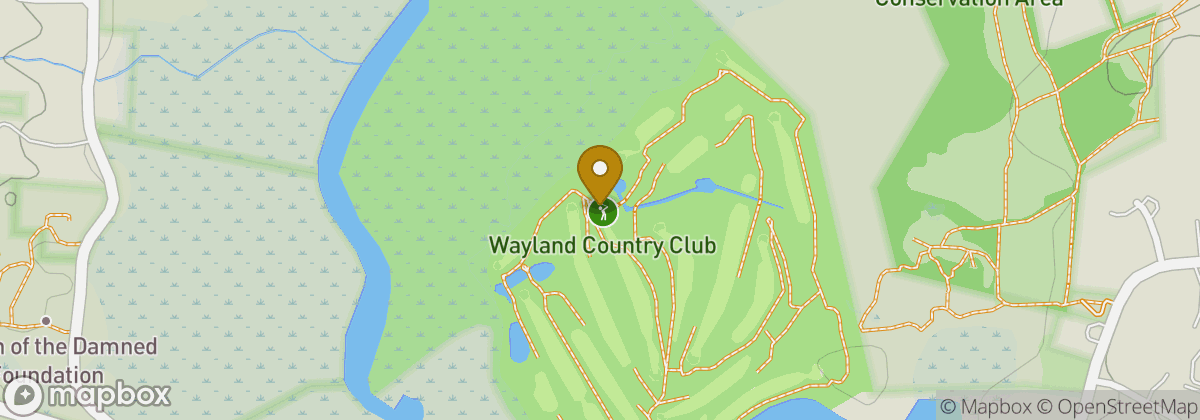 Map location: Wayland Country Club