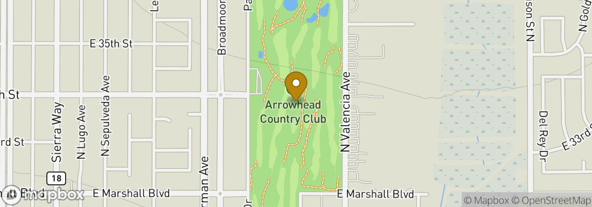 Map location: Arrowhead Country Club