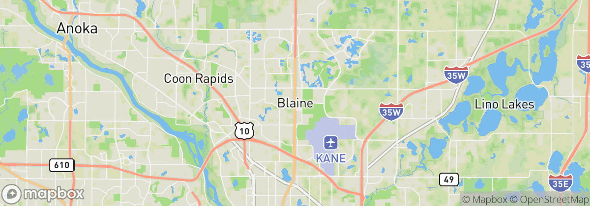 Map: Blaine, MN
