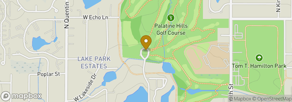 Map location: Palatine Hills Golf Course & Clubhouse