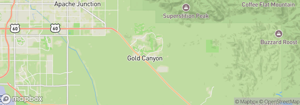 Map: Gold Canyon, AZ
