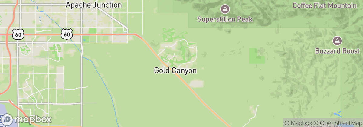 Map: Gold Canyon, AZ