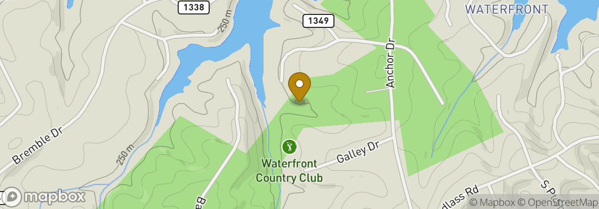 Map location: Waterfront Country Club