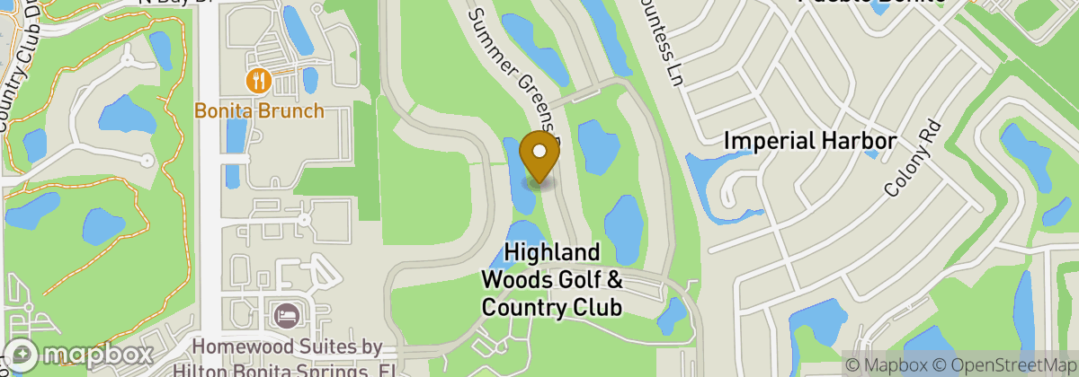 Map location: Highland Woods Golf & Country Club