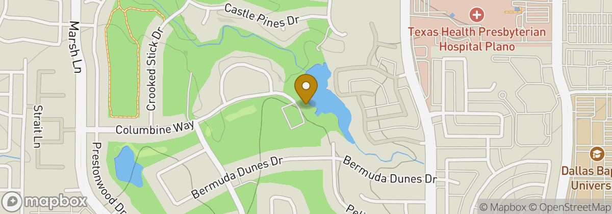 Map location: The Clubs of Prestonwood - The Hills