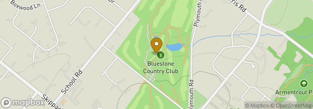 Map location: Bluestone Country Club