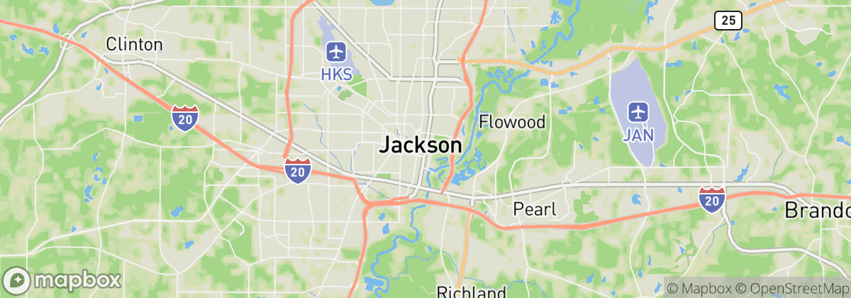 Map: Jackson, MS