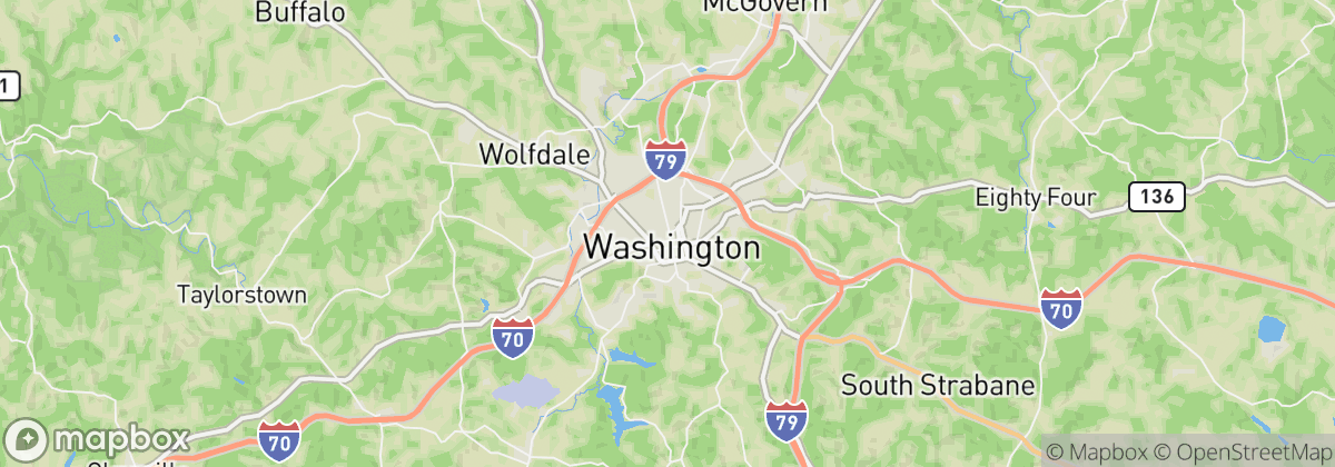 Map: Washington, PA