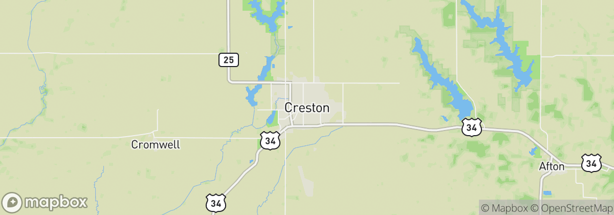 Map: Creston, IA