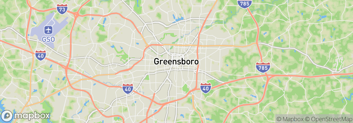 Map: Greensboro, NC