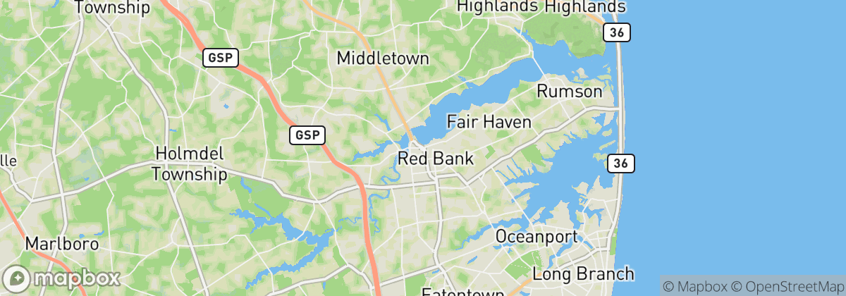 Map: Red Bank, NJ