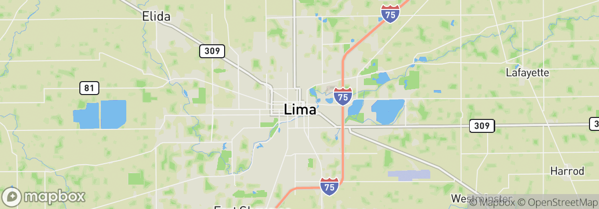 Map: Lima, OH