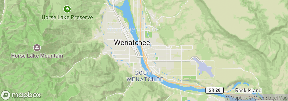 Map: East Wenatchee, WA