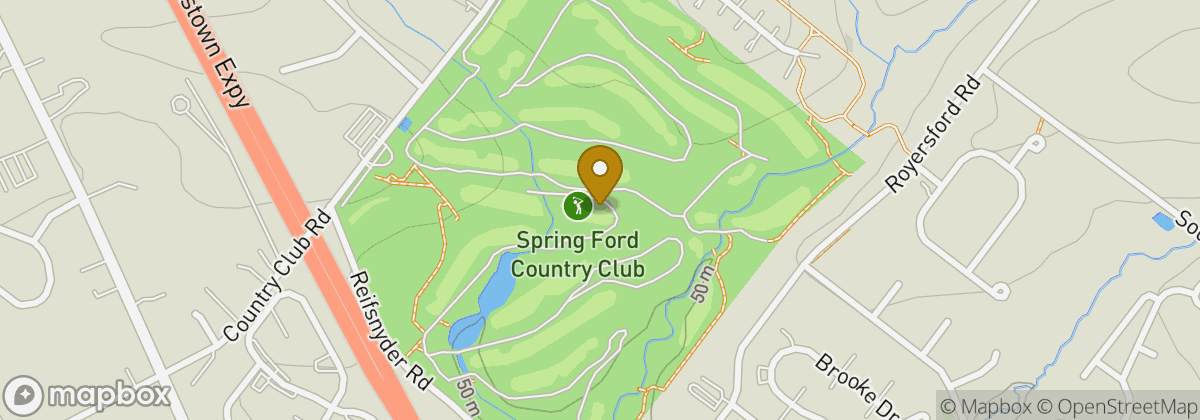 Map location: Spring Ford Country Club
