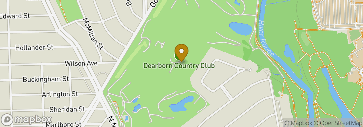 Map location: Dearborn Country Club