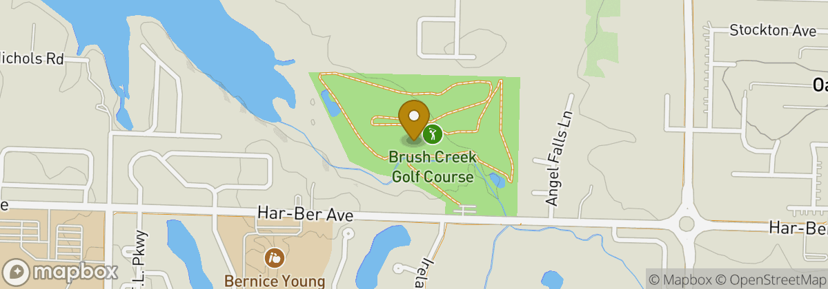 Map location: Brush Creek Golf Course