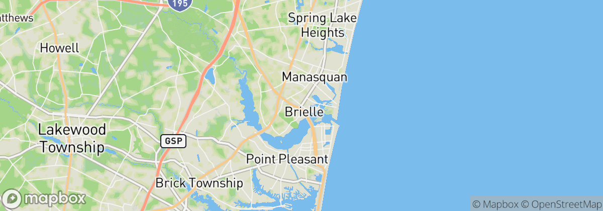 Map: Brielle, NJ