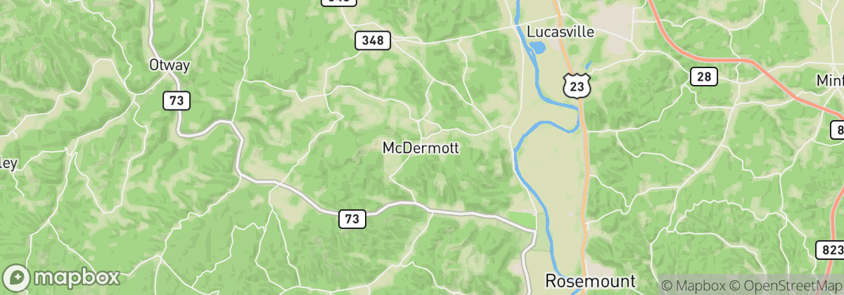 Map: McDermott, OH