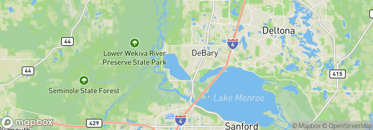 Map: DeBary, FL