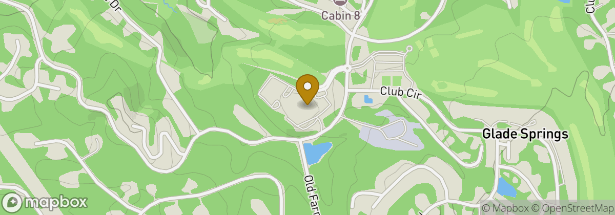 Map location: Glade Springs Resort Golf Course